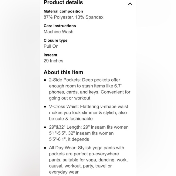 BALEAF women’s slight  flare leggings trendy crossover yoga pants high waist 87 - Picture 2 of 4